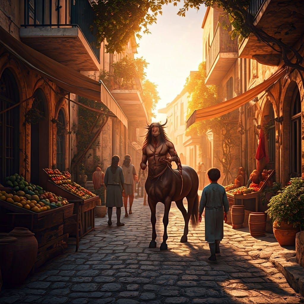 Majestic Centaur in Ancient Crete