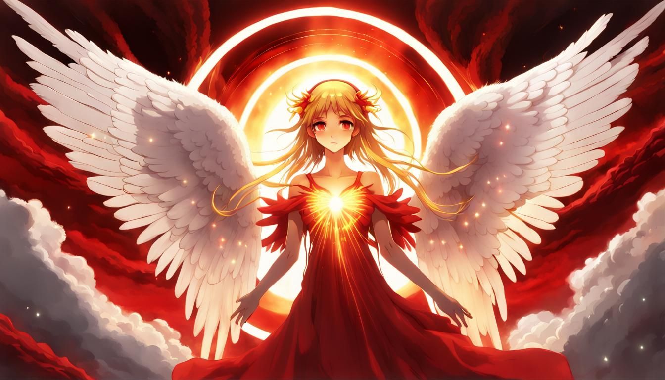 Anime Angel Torn Between Heaven and Hell