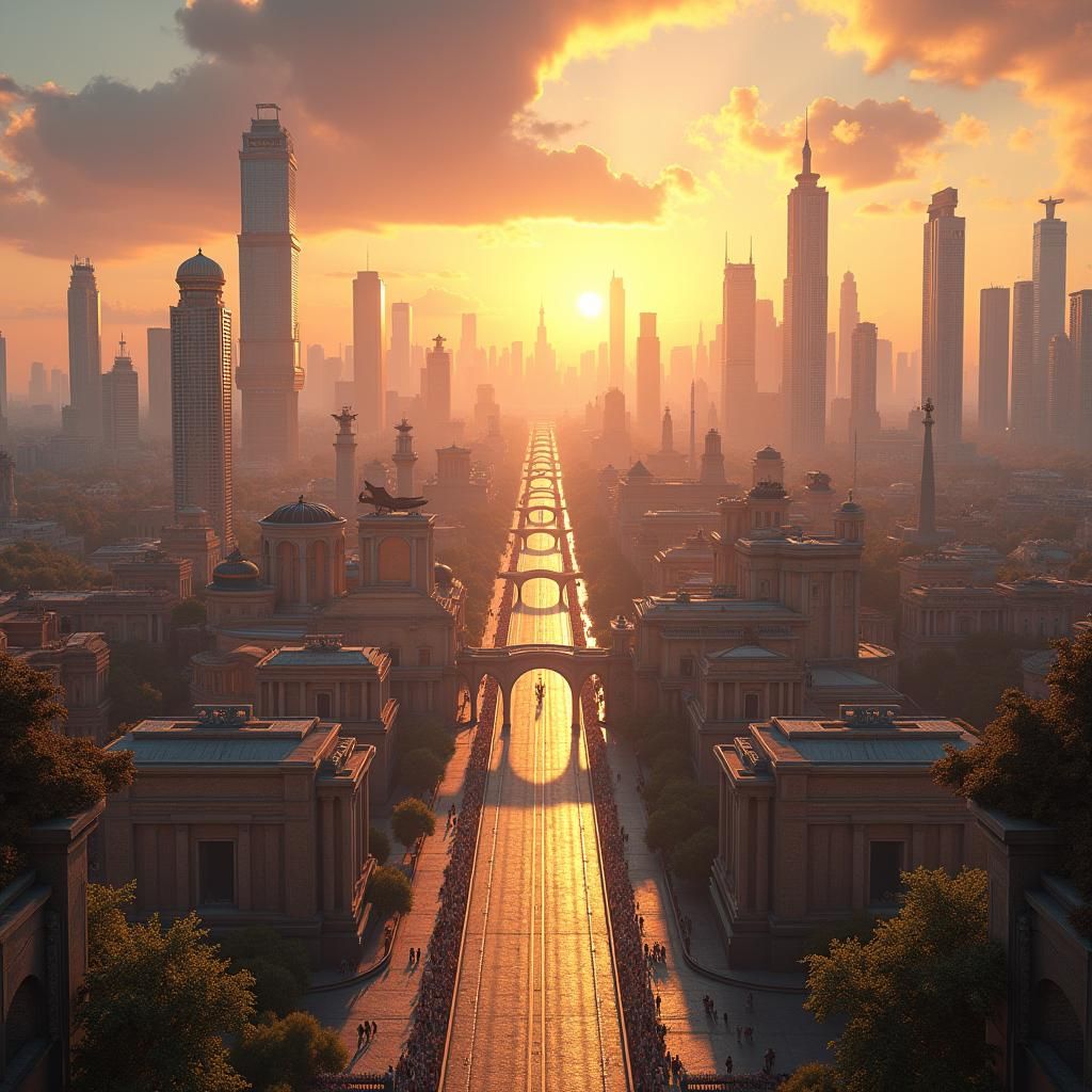 Roman Metropolis: Ancient Architecture Meets Modern Cityscap...