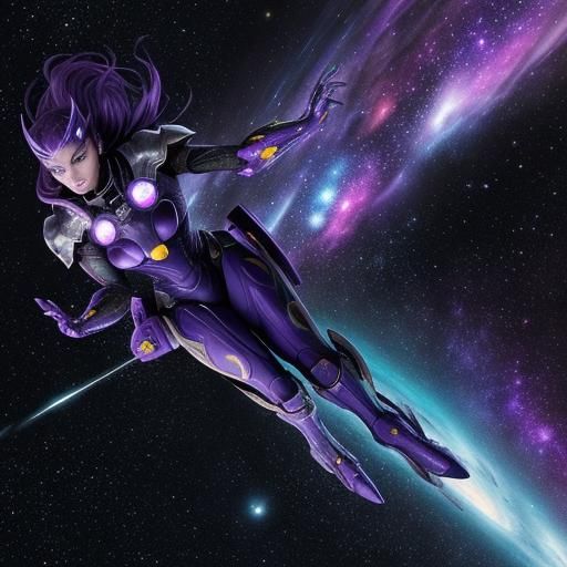 Thanos' Spine in Space, Manga Style Illustration