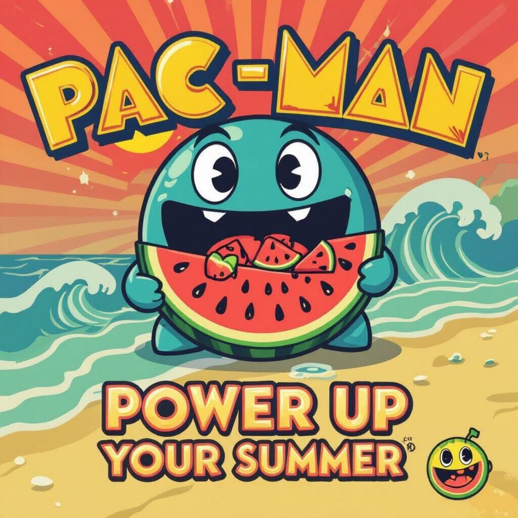 Pacmelon Summer Advertisement Poster