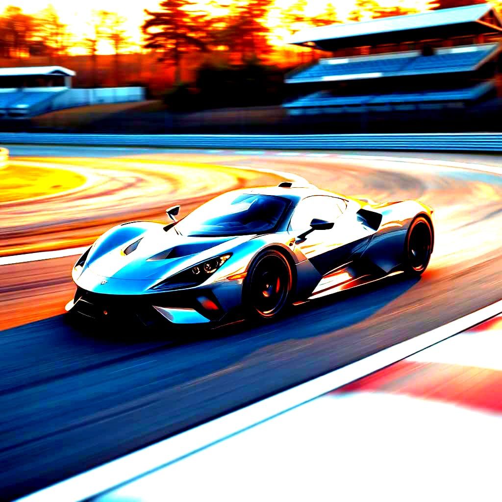 Hypercar on Racetrack: Professional Automotive Photography