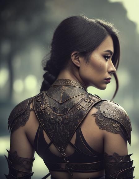 Fantasy Sword Maiden Ready for Battle