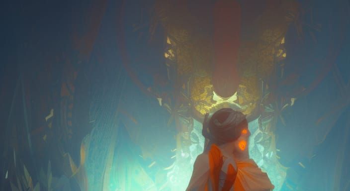 Detailed Cambion Concept Art in Triadic Colors