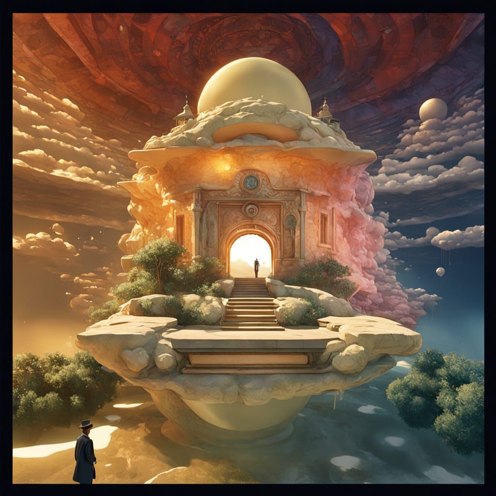 Surreal Winding Path to Dream Room Stargate