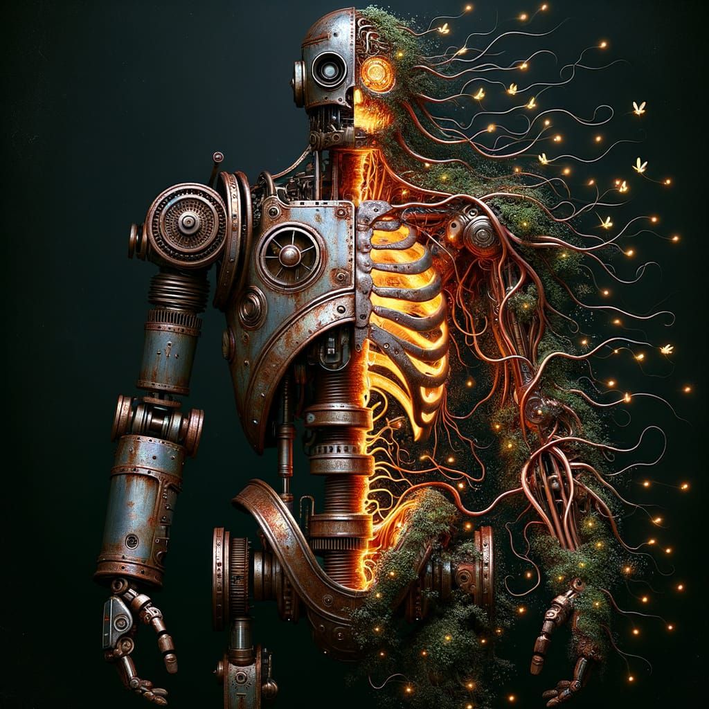 Bioluminescent Bacteria Engulfs Rusted Robot: Biomechanical ...