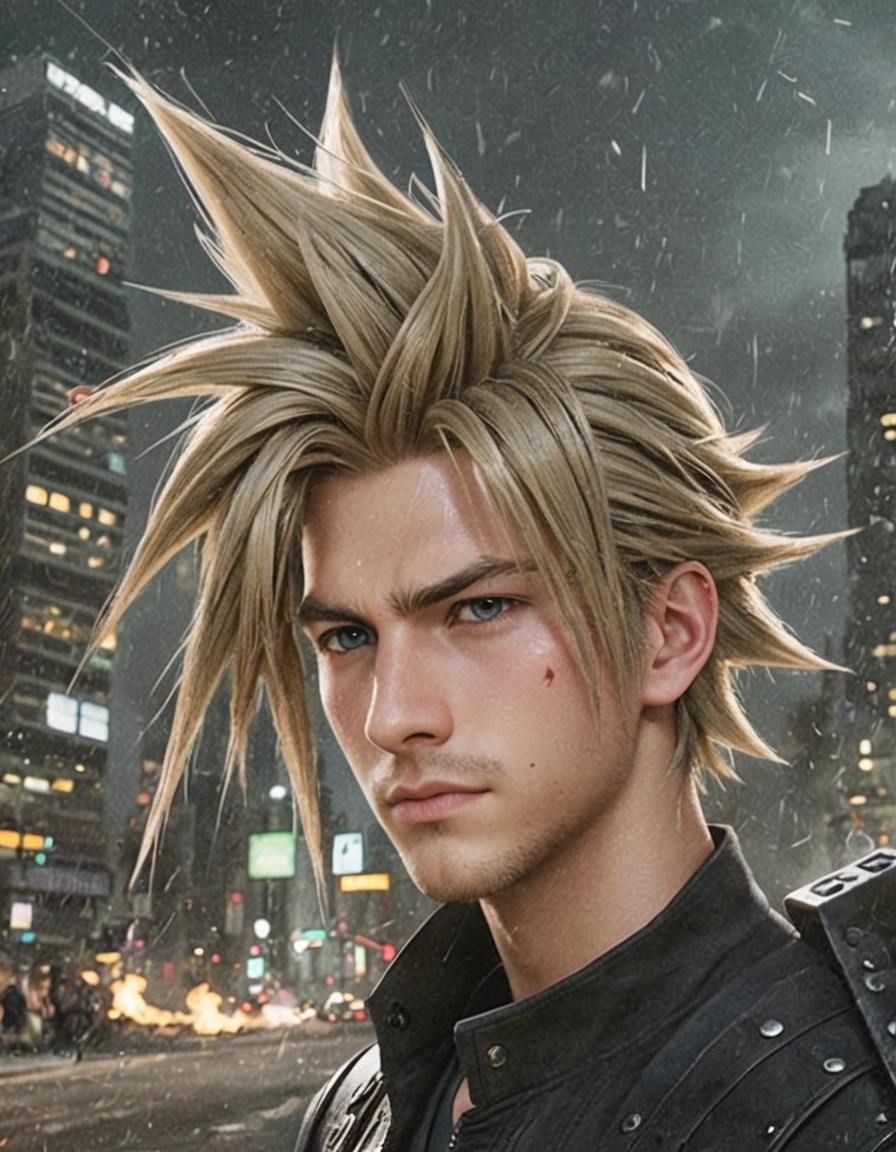 Live-Action Cloud Strife: Modern Fantasy Warrior