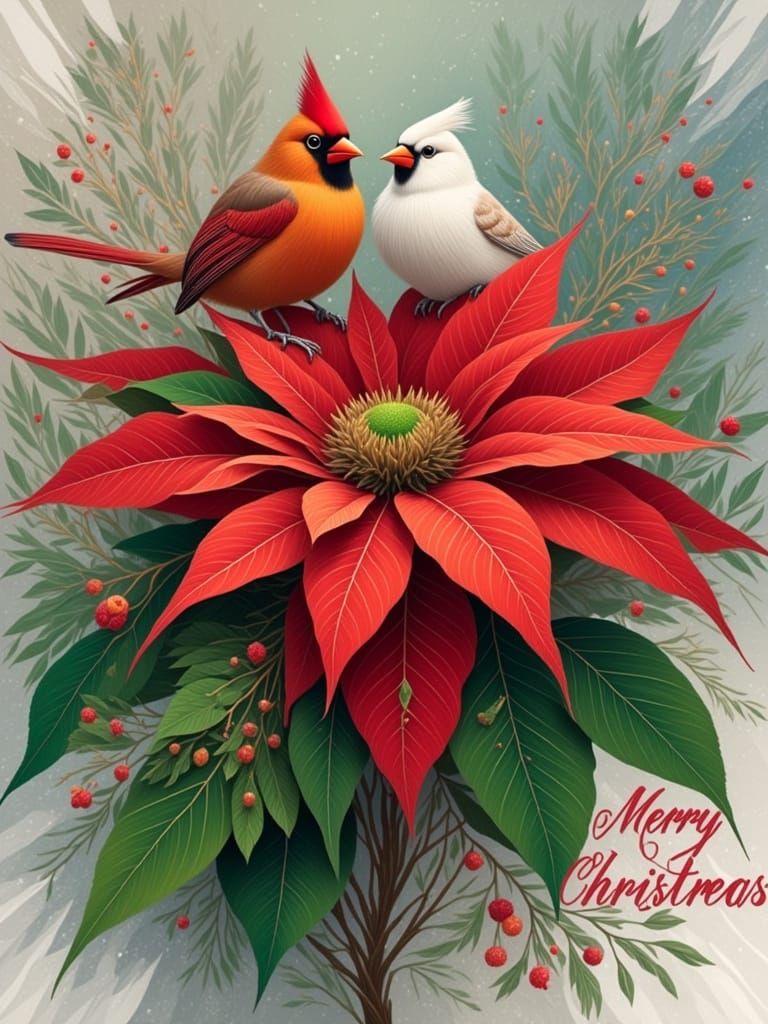 Christmas cardinals