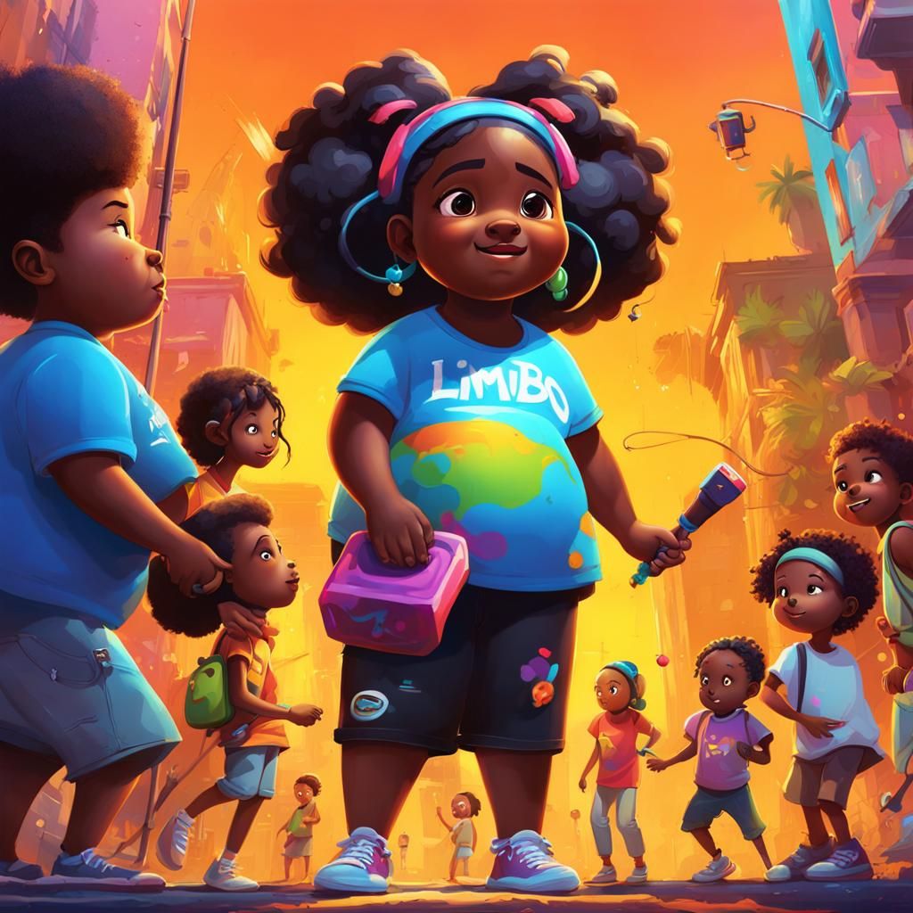 Limbo Game: Graffiti Art of Young Girl