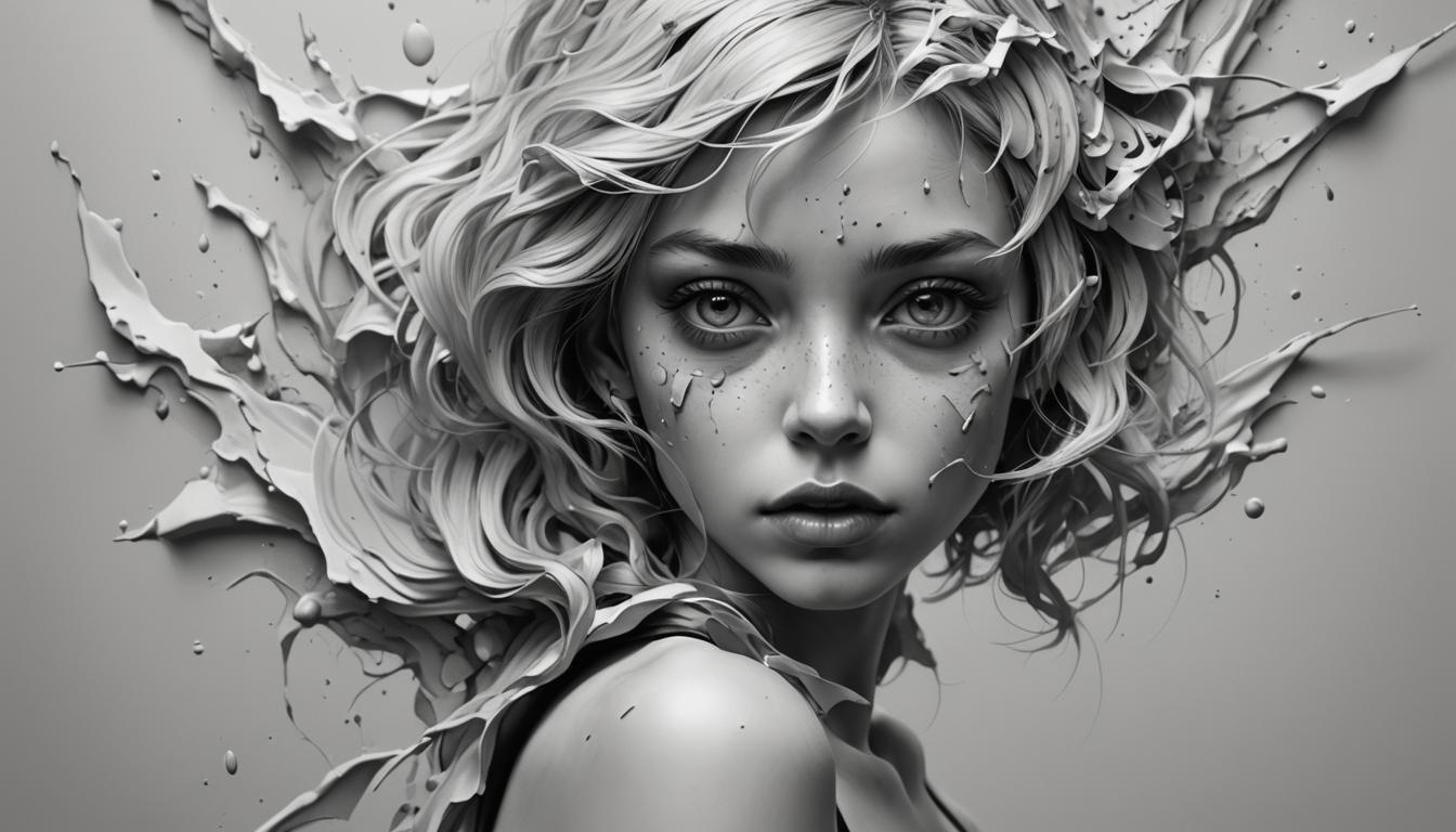 Hyperrealistic Monochromatic Art in 8K