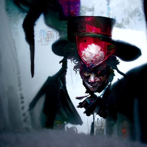 Sinister Mad Hatter Digital Painting