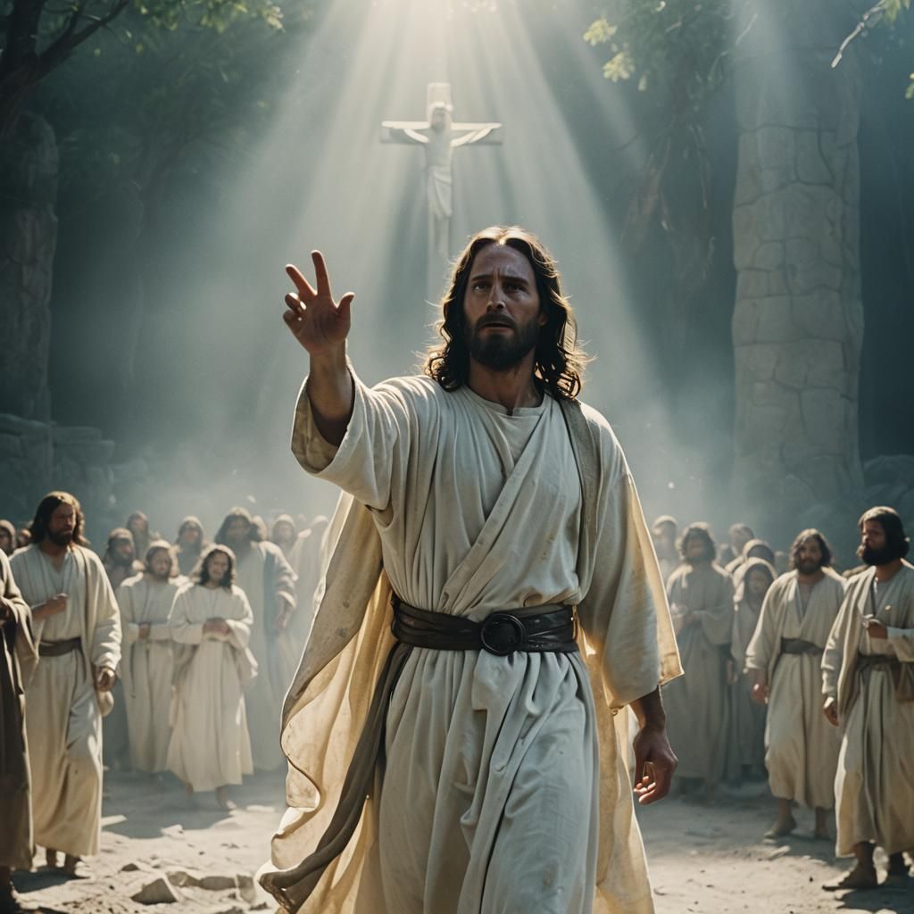 Jesus Resurrected in Pure White Light