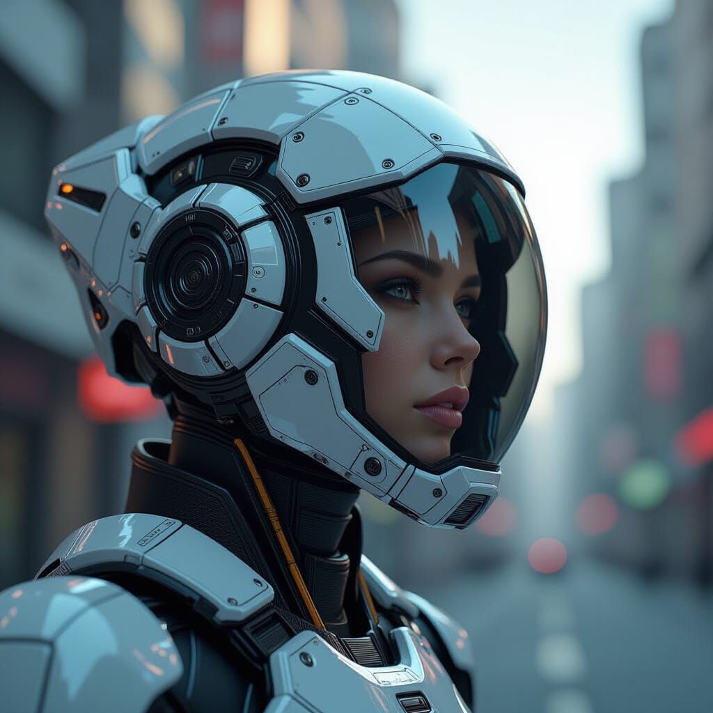 Futuristic Sci-Fi Mech Details in 8K Resolution