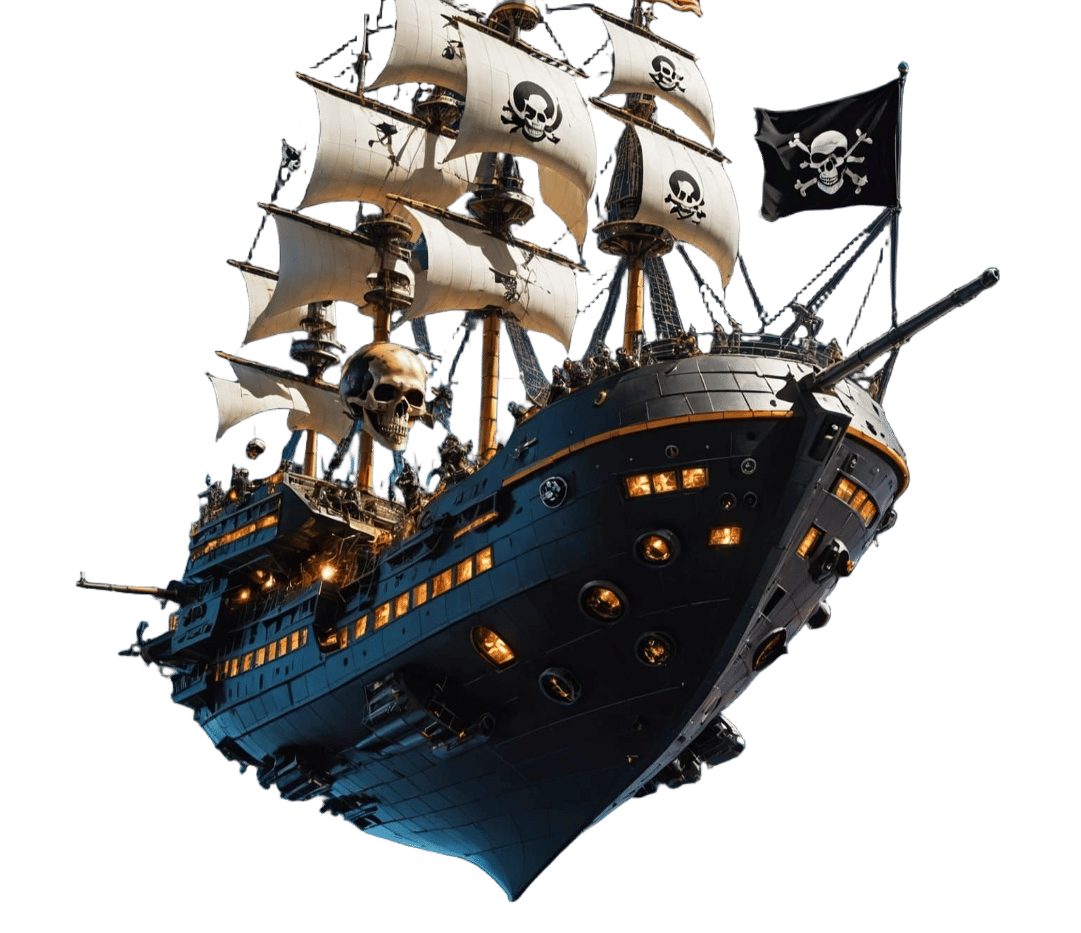 Space Pirates Sail Through the Cosmos in Their Majestic Vess...