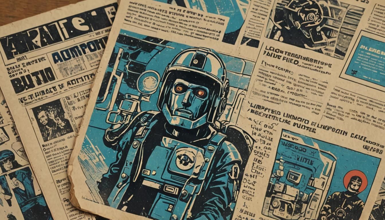 Retro Sci-Fi Comic Book Art: VHS Tape
