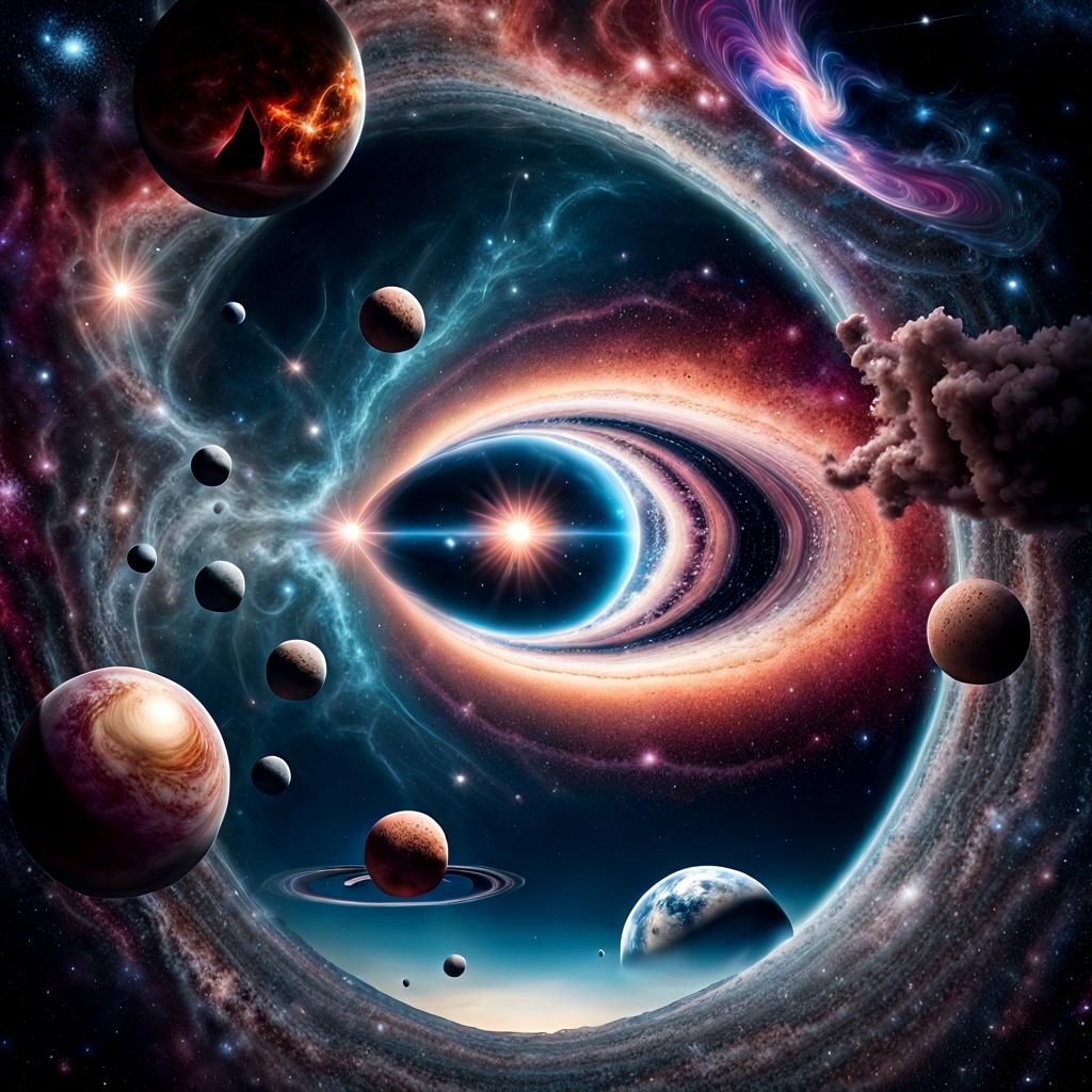 Surreal Digital Universe Photo Composition