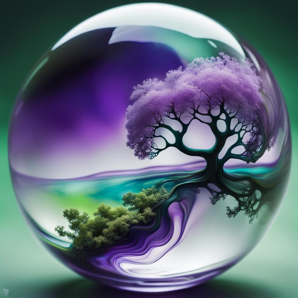 An orb with a tree inside #5