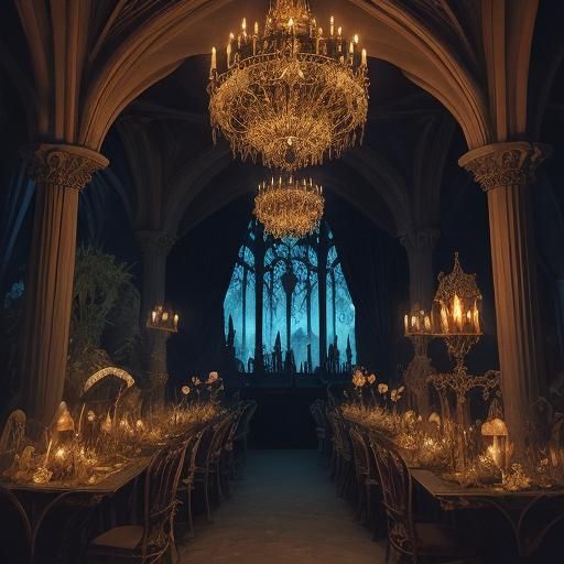 Vampire Theme Park: A Surreal Art Nouveau Fairytale