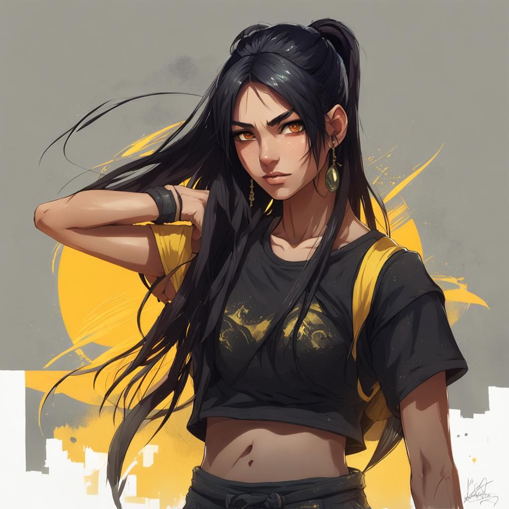 Teen Portrait with Attitude in Artgerm Style