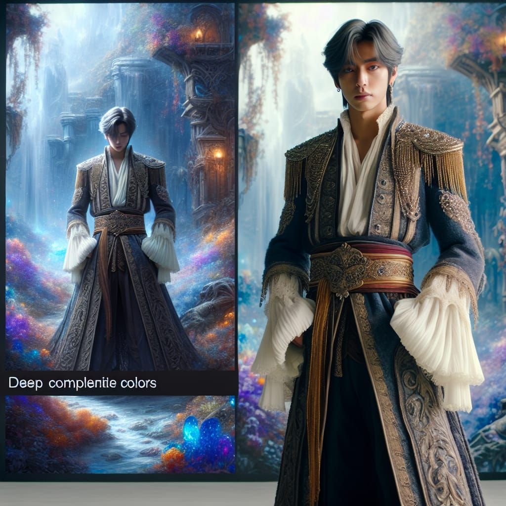 Fantasy Character Min Tae-sik in Detailed Matte Painting