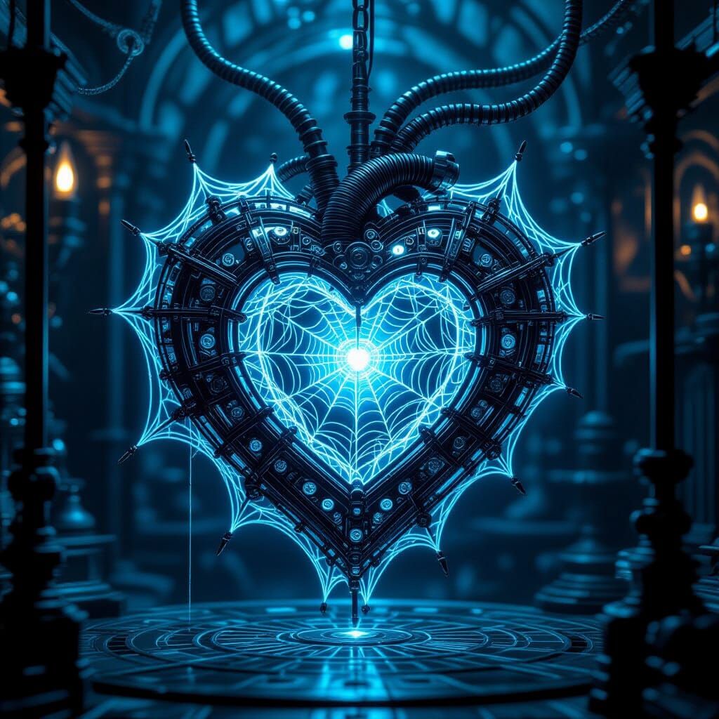 Mechanical Heart of Spiderwebs in Victorian Lab