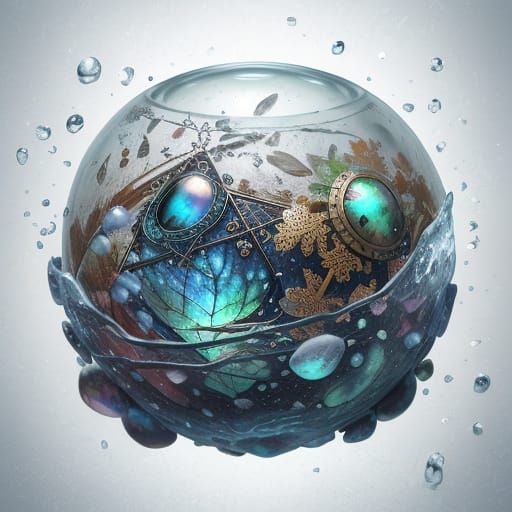 Fantastical Birchbark Baskets in a Frozen, Aluminum-Hued Won...