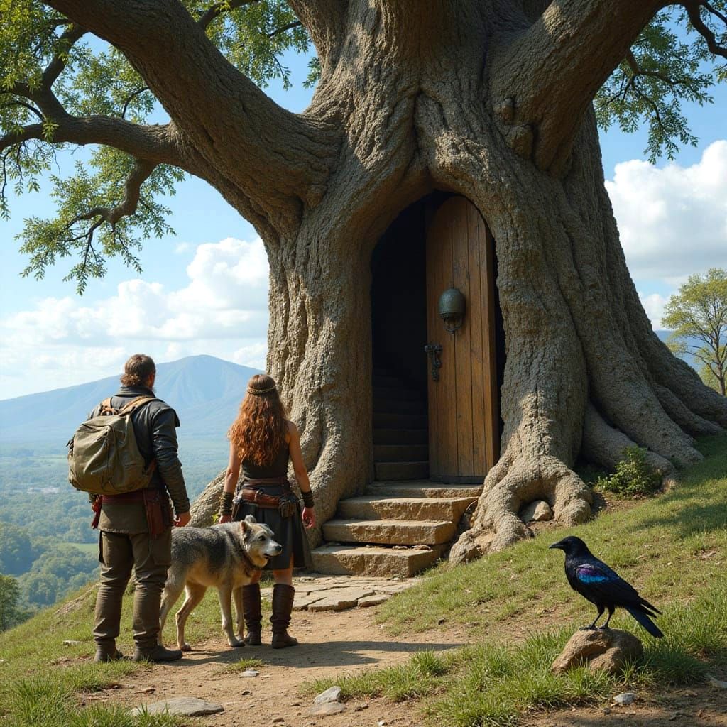 Adventurers Uncover Mysterious Doorway in Ancient Oak