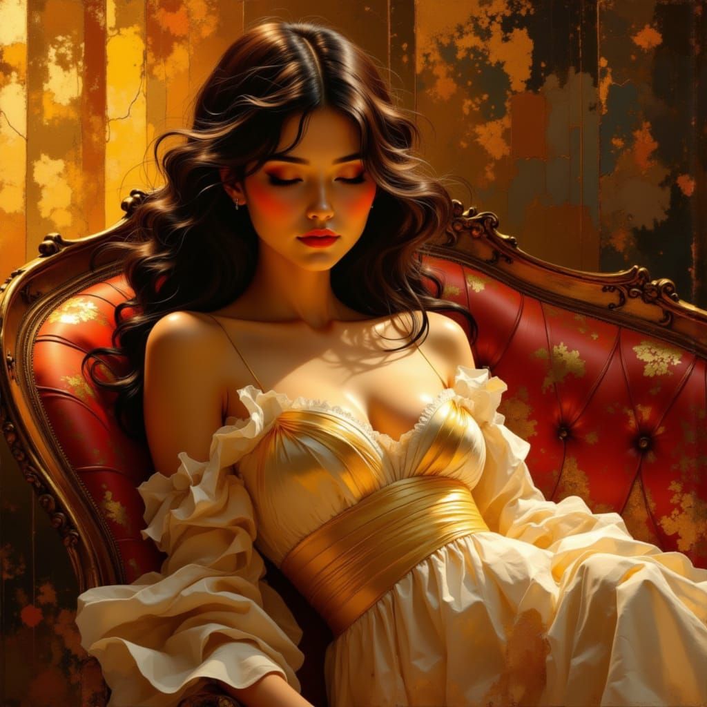 Danaë in Golden Light, Voluptuous and Luminous