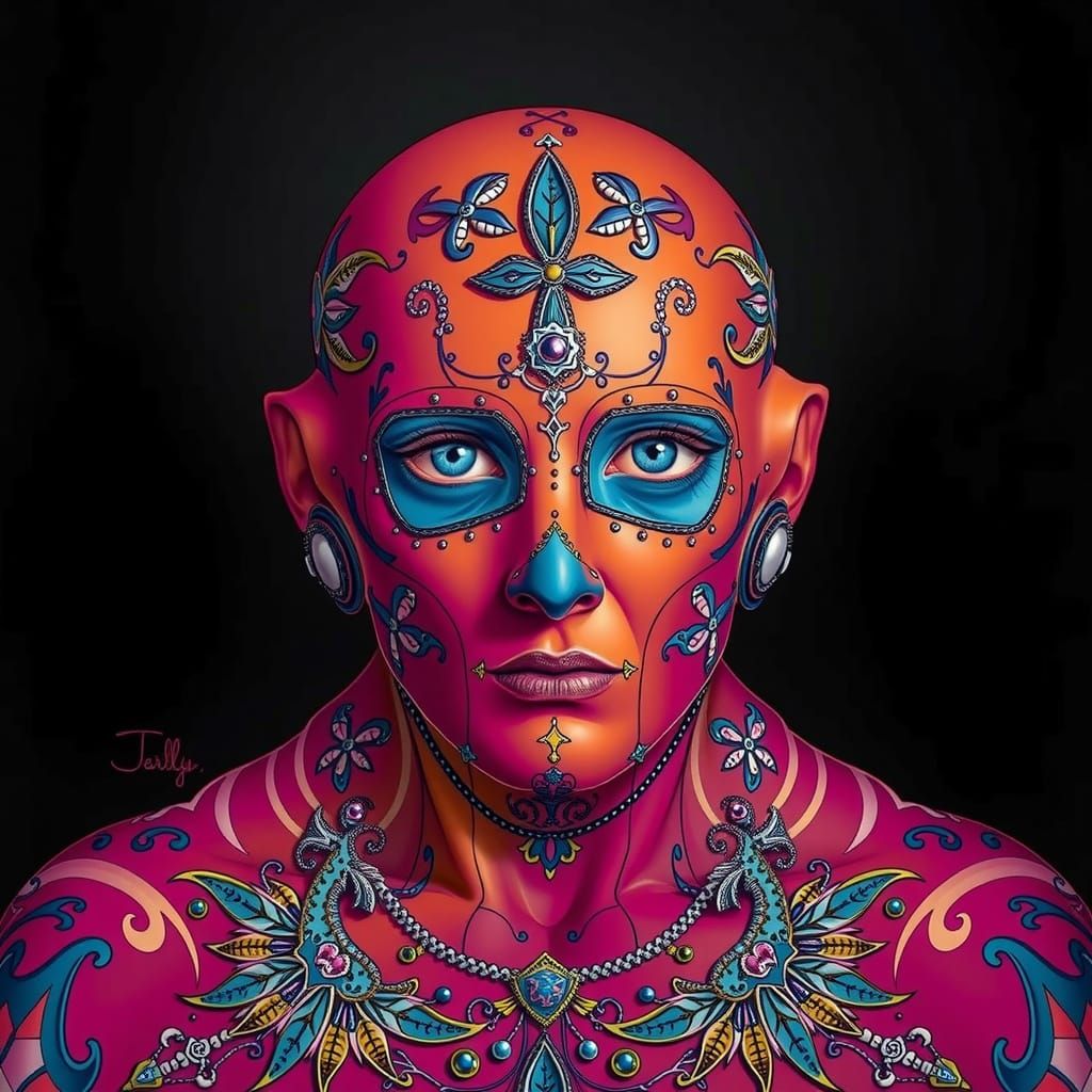 Hyperrealistic Feminine Portrait Generated by AI