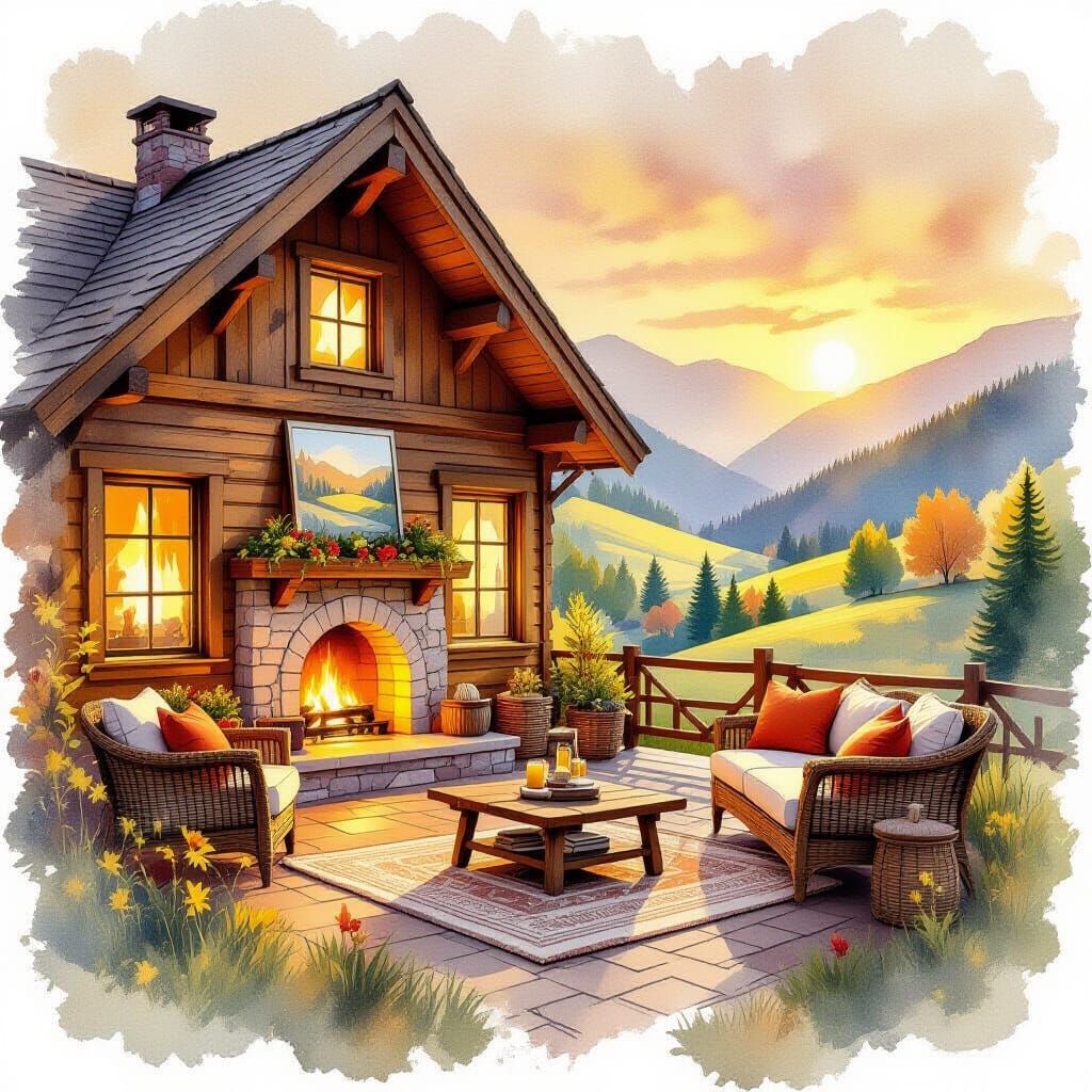 Cozy Sun-Drenched Cabin in Rolling Hills