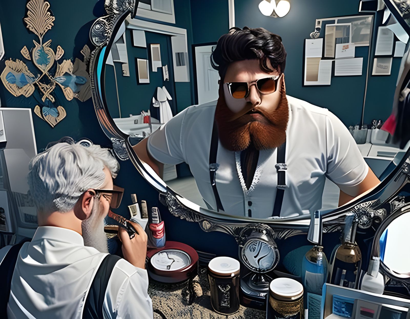 Blind Man's Reflection: Wealth and Depression