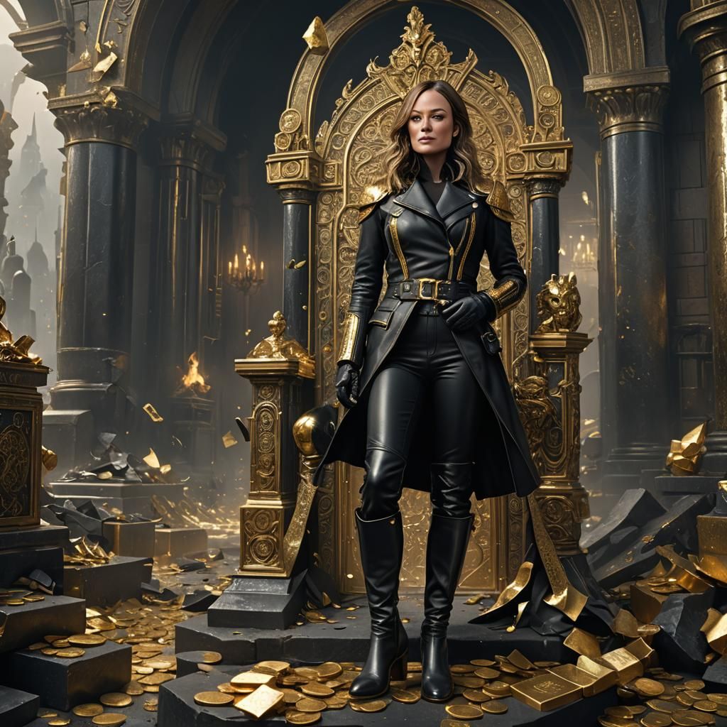 Queen of Gold Bullion in Detailed Matte Painting