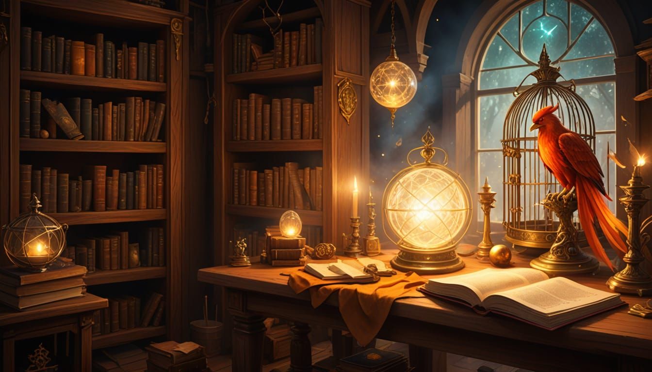 Enchanted Wizard Study Chamber