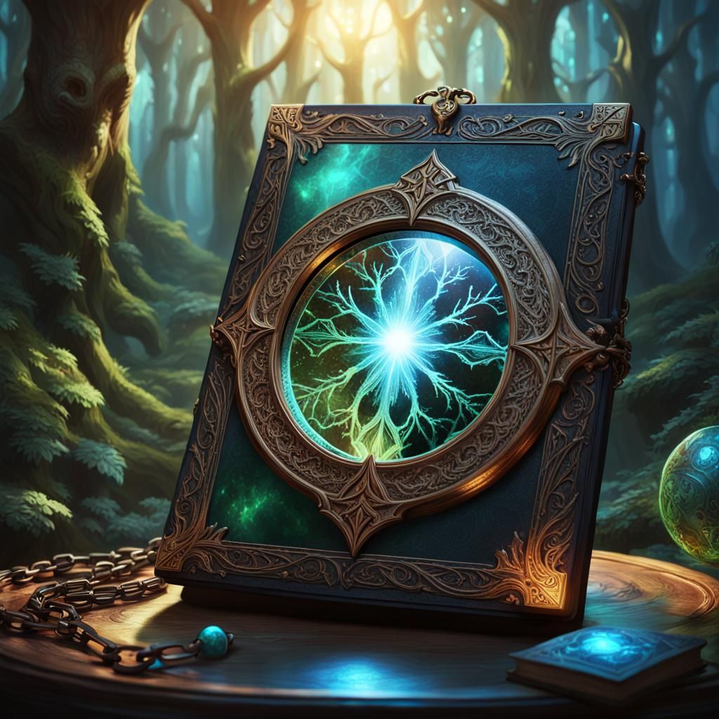 Elven Mirror Reveals Mystical Forest Hologram
