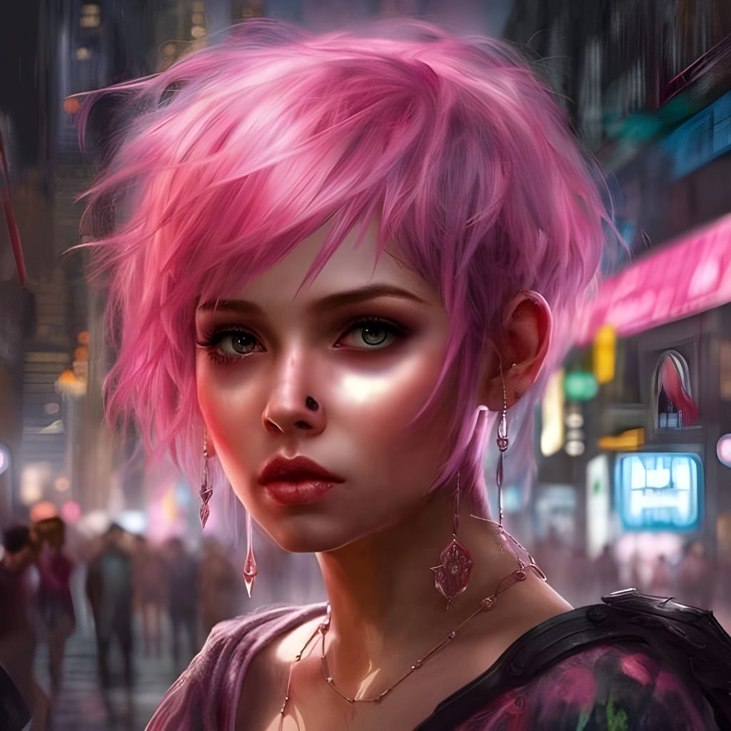 Latina Teen in Mexico City: Hyperdetailed Digital Art