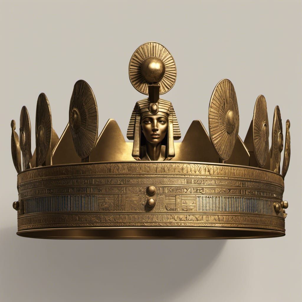 Ancient Egyptian Double Crown, Golden Hour Photograph