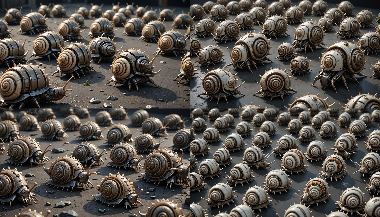 Hyperrealistic Snail Robots in Unreal Engine 5