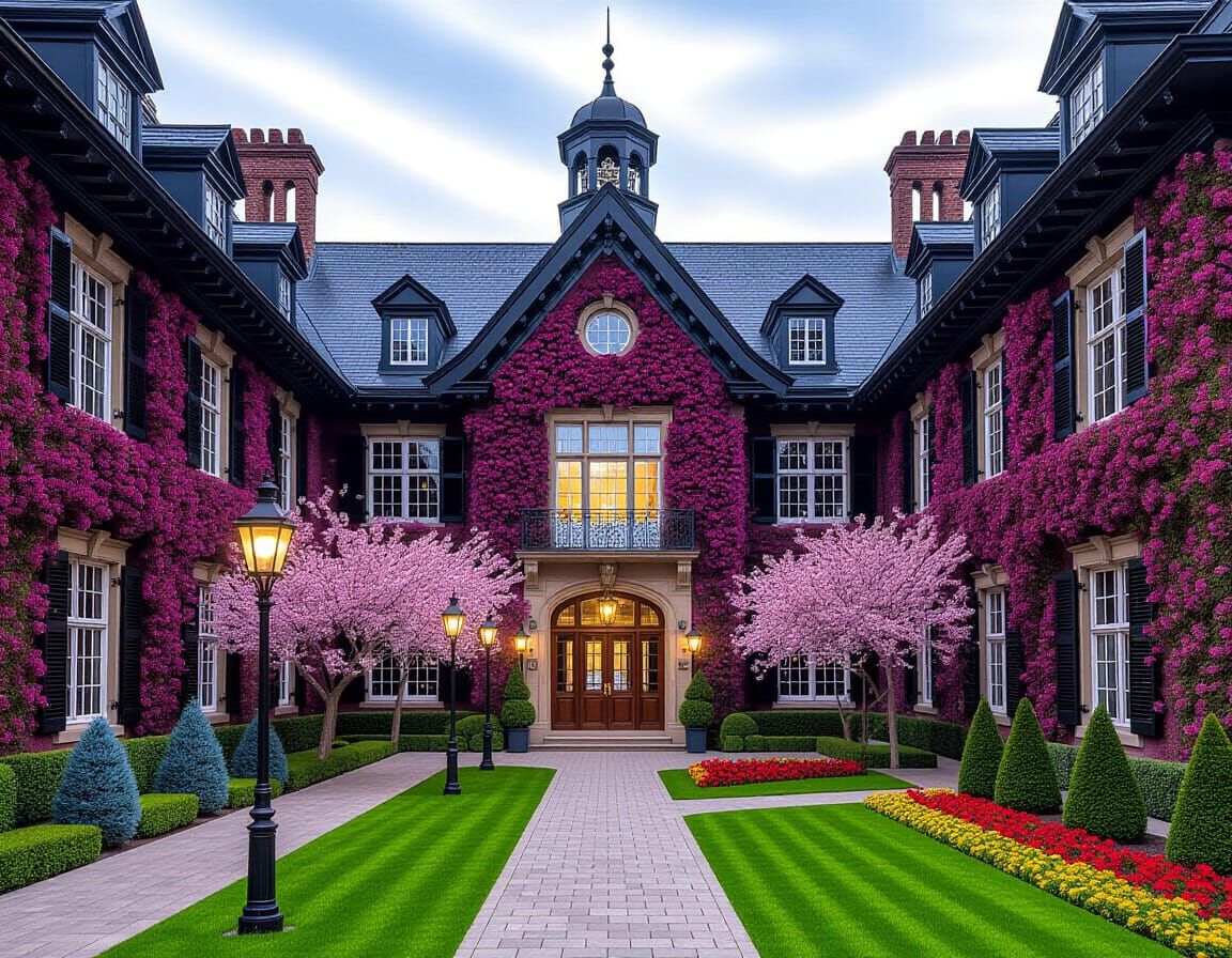 Fairy Tale School and Gothic Hotel in Fantasy Realism