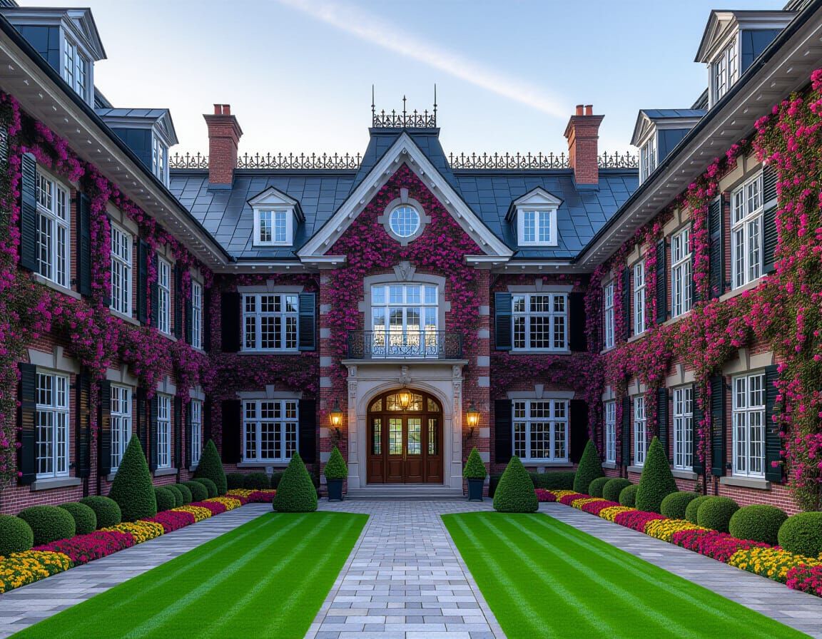 Fairy Tale School Shaped Like 'B' with Gothic Hotel