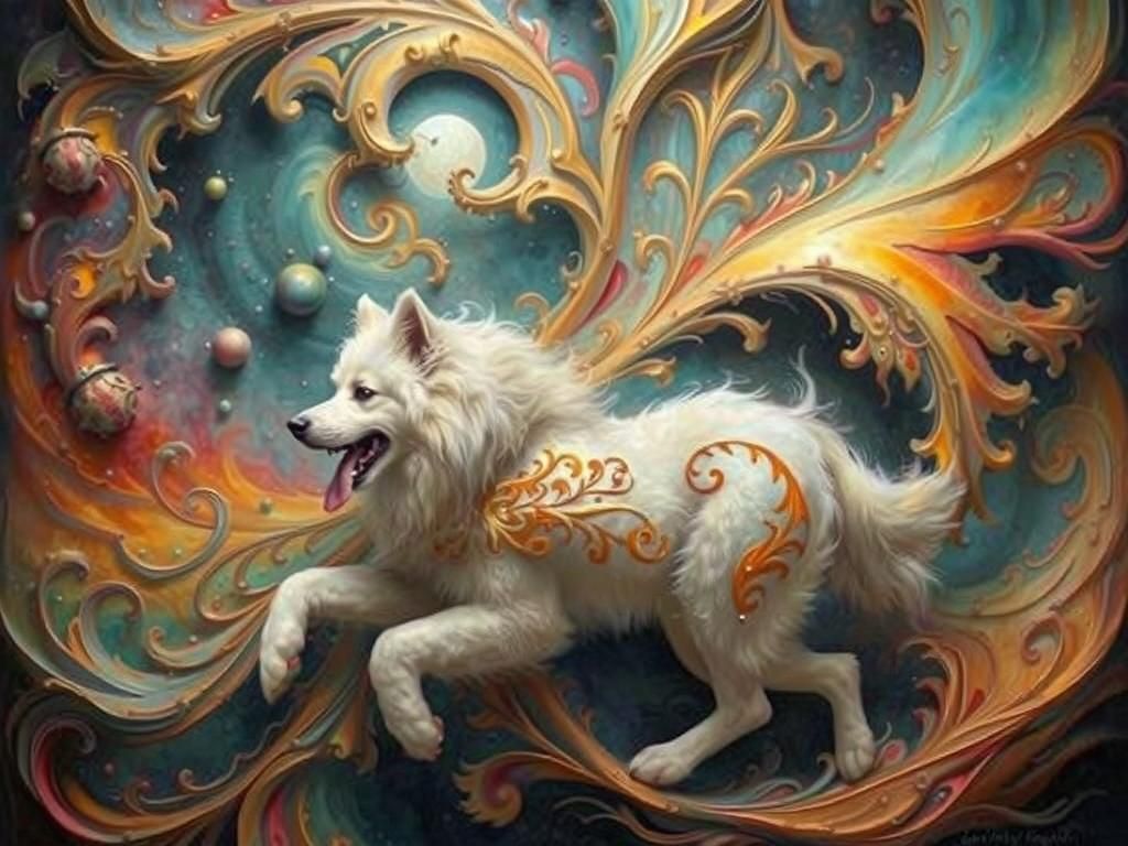 Fractal Samoyed
