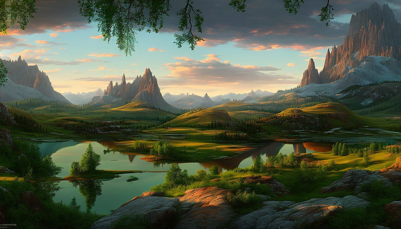 Breathtaking Landscape Vista Photography in 16K Resolution