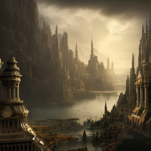 Epic Immortal: A Dramatic Digital Matte Painting