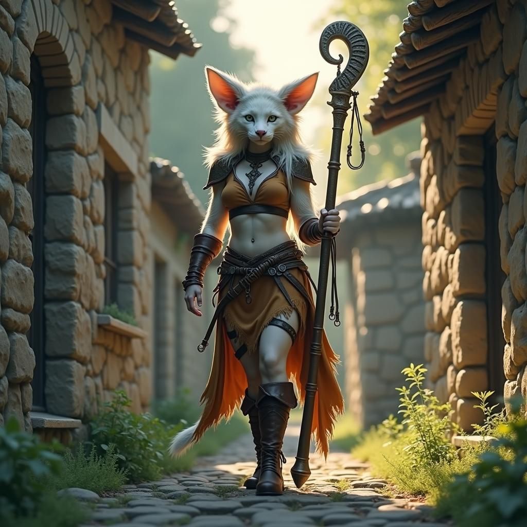 Half-breed nekojin cleric #12