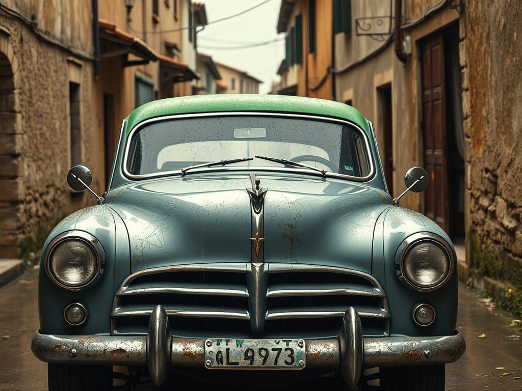 Vintage Car Portrait in Art Deco Style with Unreal Engine 5....