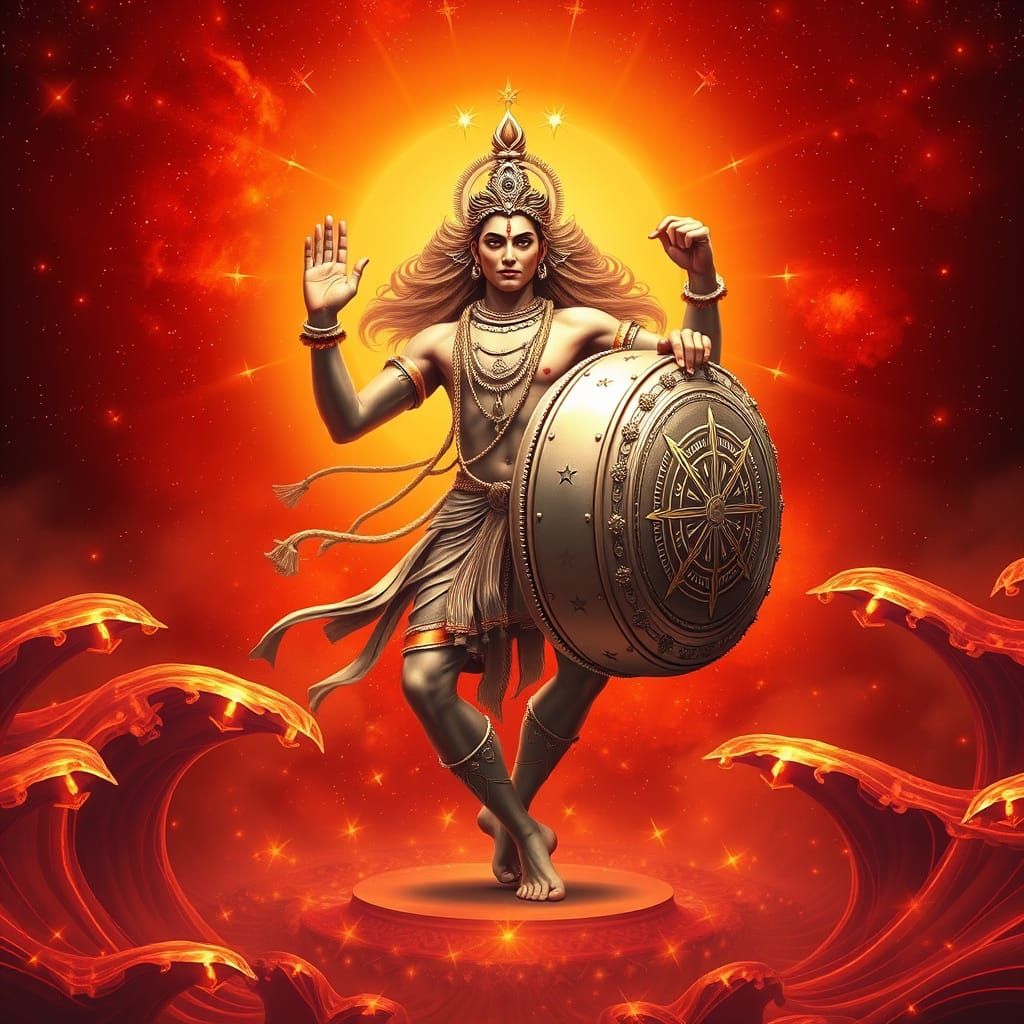 Cosmic Dancer Controls Stellar Rhythm in Dreamy Realism