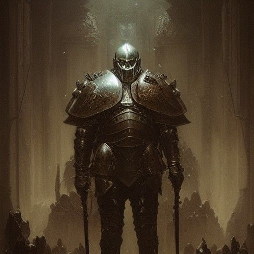 Dark Inquisitors in Heavy Armour Displaying Trophies