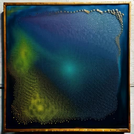 Mesmerizing Fractal Encaustic Painting