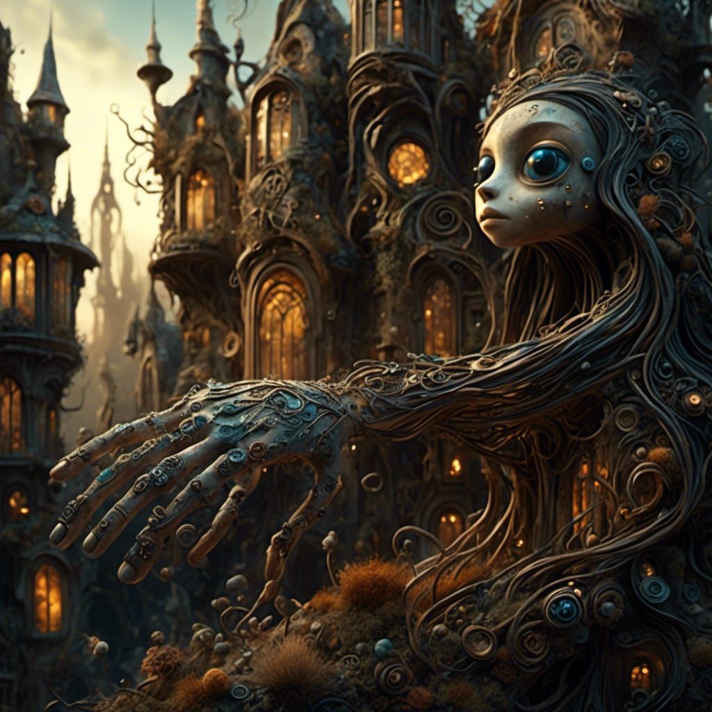 Fingerpunk Catwalk in Art Nouveau Style