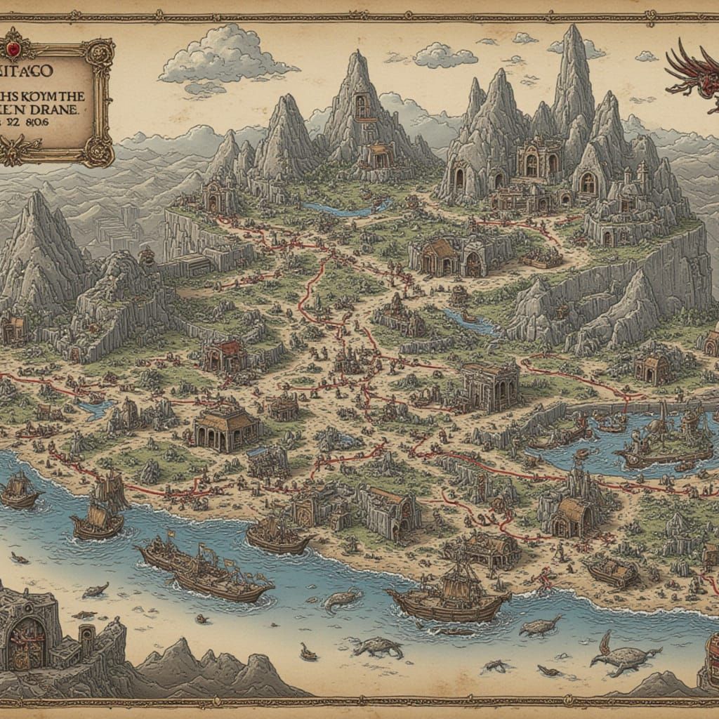 Abstract Geometric Sculpture in Motion