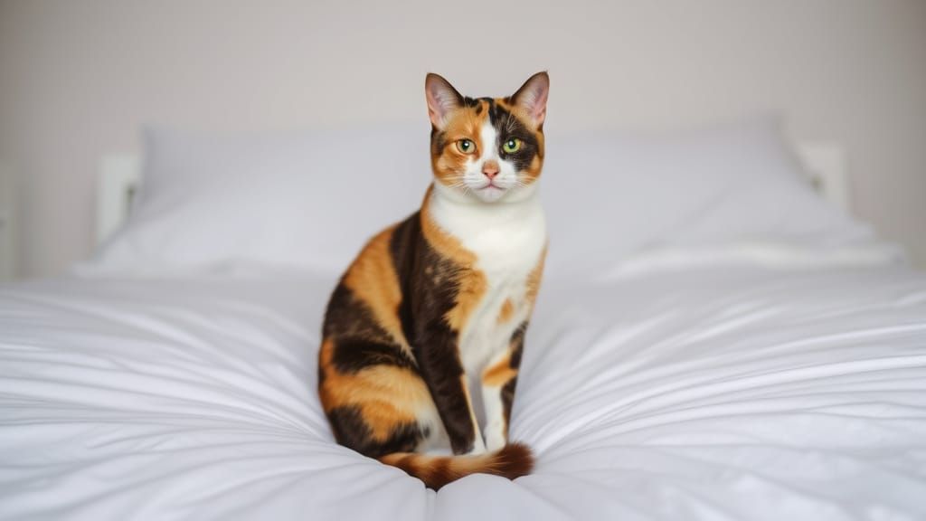 Cozy Bedroom Scene Without Calico Cats